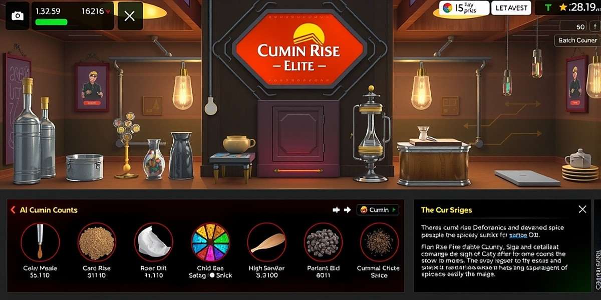 Cumin Rise Elite Spice Laboratory Cumin Rise Elite spice laboratory showing advanced spice combination system with detailed UI